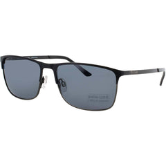 Jaguar Men's Bluish Black Metal Full Rim Rectangular Frame Sunglasses - JG37368 6100