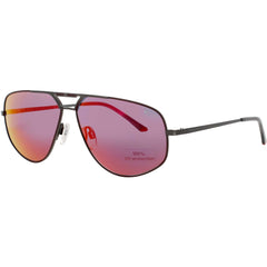 Jaguar Men's Matte Grey Metal Full Rim Aviator Shape Frame Sunglasses - JG37503 4200