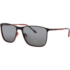 Jaguar Men's Bluish Black Metal Full Rim Rectangular Frame Sunglasses - JG37506 6100