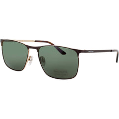 Jaguar Men's Matte Red Metal Full Rim Rectangular Frame Sunglasses - JG37369 2100