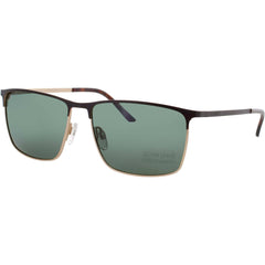 Jaguar Men's Matte Red Metal Full Rim Rectangular Frame Sunglasses - JG37370 2100