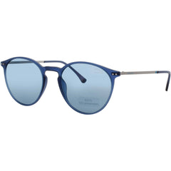 Jaguar Men's Matte Blue Acetate Full Rim Round Shape Frame Sunglasses - JG37621 3100