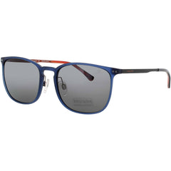 Jaguar Men's Matte Blue Acetate Full Rim Round Shape Frame Sunglasses - JG37624 6500