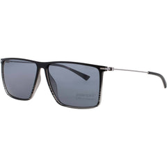 Jaguar Men's Matte Black Plastic Full Rim Rectangular Frame Sunglasses - JG37626 6500