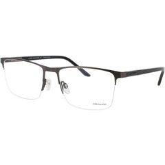 Jaguar JG33121 4200 Men's Matte Grey Metal Half Rim Rectangular Eyeglasses Frame