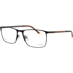 Jaguar JG33629 6100 Men's Black Metal Full Rim Rectangular Shape Eyeglasses Frame