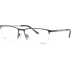 Jaguar JG33630 4100 Men's Matte Green Metal Half Rim Rectangular Eyeglasses Frame