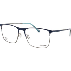 Jaguar JG35601 3100 Men's Matte Blue Titanium Full Rim Square Eyeglasses Frame
