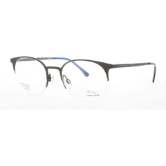 Jaguar JG35603 4200 Men's Matte Grey Titanium Half Rim Oval Eyeglasses Frame