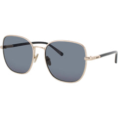 Quay Women's Gold/Black Metal Full Rim Geometric Frame Sunglasses - UPTOWN GLD/SMK