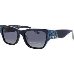 Ann Taylor Women's Navy Blue Pattern Full Rim Rectangular Sunglasses - ATP934 C03