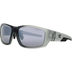 Champion Men's Translucent Grey Acetate Full Rim Wraparound Sunglasses - FINISH C02