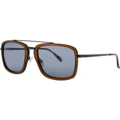 Champion Men's Crystal Amber Acetate/Metal Full Rim Navigator Sunglasses - GAMEX C02