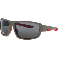 Champion Men's Matte Pewter Acetate Full Rim Wraparound Frame Sunglasses - MOW C01