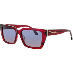 Champion Women's Translucent Magenta Acetate Full Rim Square Sunglasses - MELT C03
