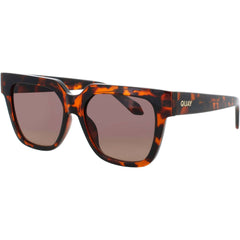 Quay Women's Tortoise Acetate Full Rim Oversized Frame Sunglasses - PSA TRT/BRN