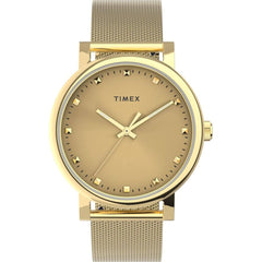 Timex Originals TW2U05400VQ Women's 38mm Gold-Tone Mesh Bracelet Watch