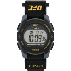 Timex UFC Strength TW4B27700JT Women's 33mm Black Round Digital Quartz Sport Watch