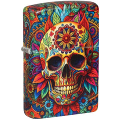 Zippo 47263 Day of the Dead Skull Design 540 Matte Windproof Lighter with Gift Box