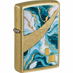 Zippo 47515 Abstract Design Windproof Refillable Lighter, All Metal Construction