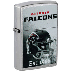 Zippo 47682 NFL Atlanta Falcons Helmet Street Chrome Windproof Refillable Lighter