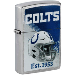 Zippo NFL Indianapolis Colts Helmet Design Street Chrome Windproof Lighter - 47695