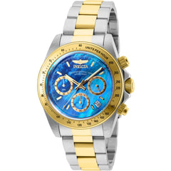 Invicta Speedway 28668 Men's 39.5mm Two-Tone Chronograph Quartz Watch, Blue MOP Dial