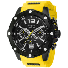 Invicta I-Force 42998 Men's 50mm Chronograph Quartz Watch, Black Dial, Silicone Strap