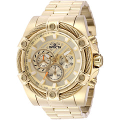 Invicta 49815 Bolt Men's 52 mm Gold Dial Stainless Steel Quartz Chronograph Watch 100m