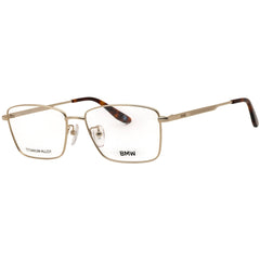 BMW BW5091-H 032 Men's Pale Gold Titanium Rectangular Shape Full Rim Frame Eyeglasses