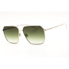 DIFF BERKELY DE01-0742 Women's Silver Metal Full Rim Rectangular Sunglasses, 62mm