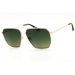 DIFF Berkley DE01-0742 Women's Champagne Gold Metal Full Rim Rectangular Sunglasses