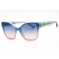 DIFF GLINDA UPLAND BUTTERFLY DE01-0865 Women's Pastel Blue/Lavender Cat Eye Sunglasses