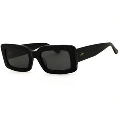 DIFF INDY DE01-0582 BKGYP Women's Black Plastic Full Rim Rectangular Shape Sunglasses