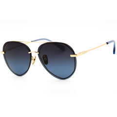 DIFF LENOX GD-BL122P Women's Gold Metal Aviator Shape Full Rim Frame Sunglasses