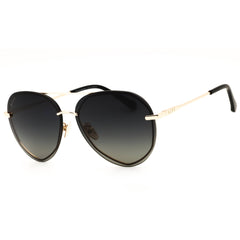 DIFF LENOX GD-GG122P Women's Gold/Black Metal Aviator Shape Full Rim Frame Sunglasses