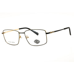 Harley Davidson HD50027 005 Men's Black Metal Full Rim Rectangular Eyeglasses, 57mm