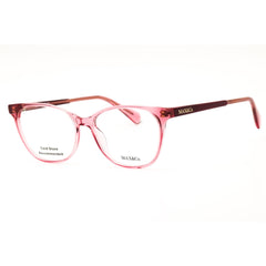Max & Co Women's Pink Injected Propionate Full Rim Oval Frame Eyeglasses - MO5115 074