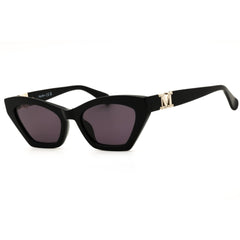 Max Mara Women's Shiny Black Acetate Full Rim Cat Eye Frame Sunglasses - MM0057 01A