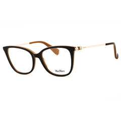 Max Mara Women's Dark Brown/Black/Gold Acetate Full Rim Frame Eyeglasses - MM5079 050