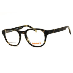 Timberland Men's Coloured Havana Acetate Full Rim Round Frame Eyeglasses - TB50052 055