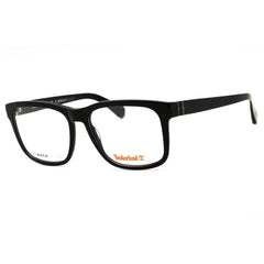 Timberland Men's Shiny Black Acetate Full Rim Rectangular Eyeglasses - TB50073 001