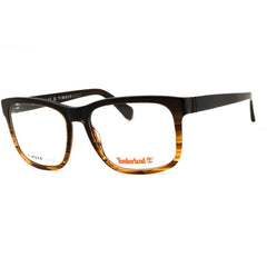 Timberland Men's Matte Dark Brown Acetate Rectangular Frame Eyeglasses - TB50073 049