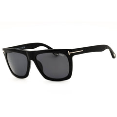 Tom Ford Unisex Black Acetate Full Rim Rectangular Frame Sunglasses - FT0513 01A
