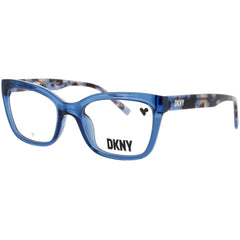 DKNY DK5068 400 Men's Blue/Crystal Cat Eye Shape Full Rim Frame Eyeglasses