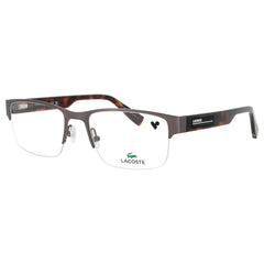 Lacoste L2299 N 033 Men's Matte Gunmetal Rectangular Shape Half Rim Frame Eyeglasses