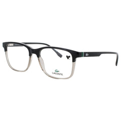 Lacoste L4002 001 Men's Black/Transparent Grey Square Shape Full Rim Frame Eyeglasses