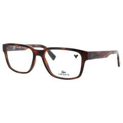 Lacoste Men's Havana Acetate Full Rim Rectangular Frame Eyeglasses - L2927 N 214