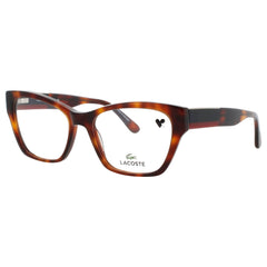 Lacoste Men's Havana Acetate Full Rim Cat Eye Frame Eyeglasses - L2919 N 214