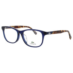 Lacoste Unisex Navy Tortoise Acetate Full Rim Rectangular Eyeglasses - L2801A 414